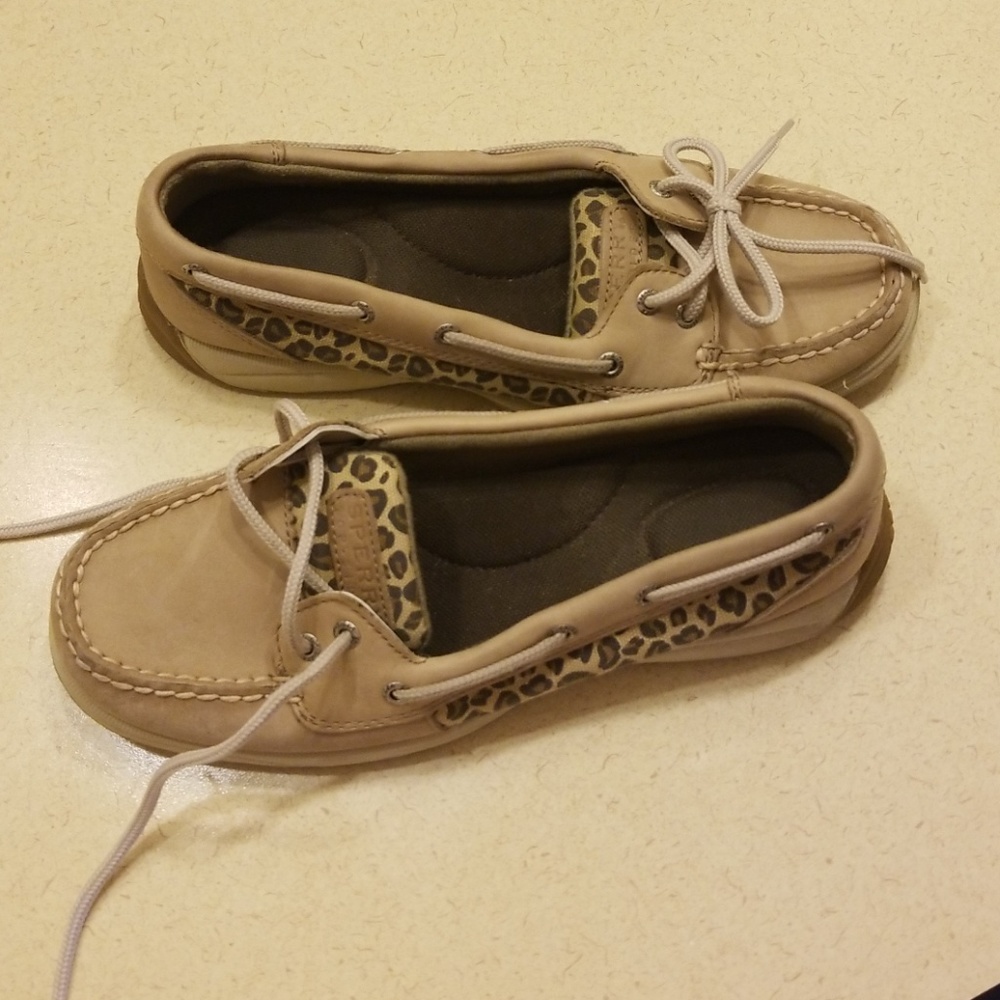 Sperry Leopard Print Shoes